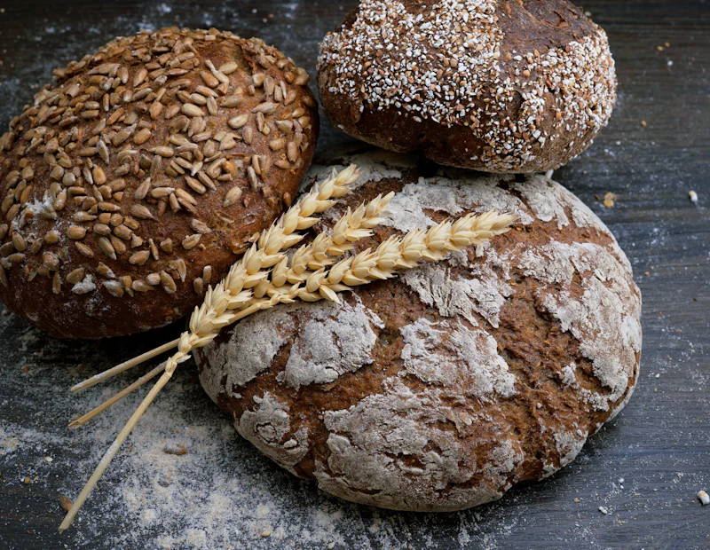 Pains artisanaux d'une boulangerie